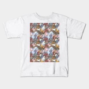 Brush strokes and felt tip pen fall mood Kids T-Shirt